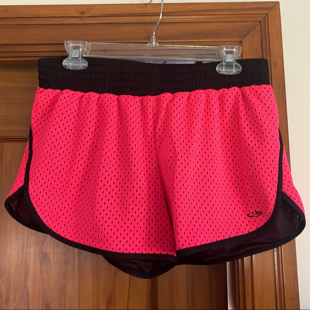 Pink athletic shorts